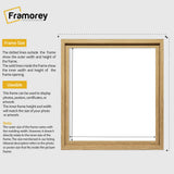Square Size Oak Oslo Photo Frames Wall Art Poster Frames