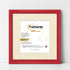 Antique Style Square Size Red Picture Frame with Ivory Mount