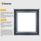 Square Size Photo Frames Silver Picture Frame Dahlia Wall Art Frame