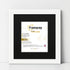 Step Style Square Size White Picture Frame With Black Mount