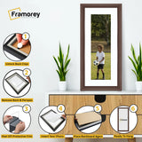 Antique Style Panoramic Mahogany Picture Frame Photo Frame With White Mount