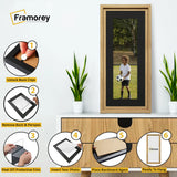 Panorama Style Oak Oslo Picture Frames With Black Mount
