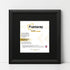 Antique Style Square Size Black Picture Frame with Black Mount