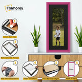Antique Style Panoramic Pink Picture Wall Art Photo Frame With Black Mount