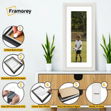 Antique Style Panoramic Size White Picture Frame Wall Art Photo Frame With White Mount