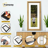 Panorama Style Oak Oslo Picture Frames With White Mount