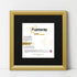 Antique Style Square Size Gold Picture Frame with Black Mount