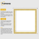 Square Size Picture Frame Gold Glitter Sparkle Photo Frames