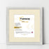 Square Size Picture Frame White Glitter Sparkle Photo Frames With Ivory Mount