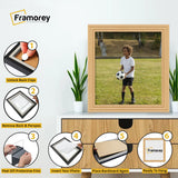 Step Style Square Size Oak Picture Frame Wall Art Poster Frame