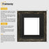 Square Black Picture Frame Vintage Distressed Photo Frames With Black Mount