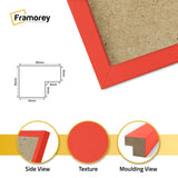 Square Size Thin Matt Red Picture Frame Poster Frames