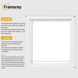 Square Size White Oslo Photo Frames Wall Art Poster Frames