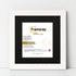 Square Size White Picture Frame With Black Mount