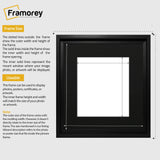 Square Size Black Oslo Photo Frames Wall Art Frames With Black Mount