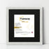 Square Picture Frame White Glitter Sparkle Photo Frames With Black Mount