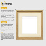 Square Size Oak Oslo Photo Frames Wall Art Frames With Ivory Mount