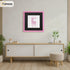 Square Size Pink Thin Matt Picture Frames With Black Mount