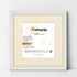 Antique Style Square Size White Picture Frame with Ivory Mount