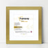 Square Size Gold Picture Frame With White Mount