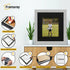 Step Style Square Size Grey Picture Frame With Black Mount