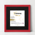 Antique Style Square Size Red Picture Frame with Black Mount