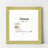 Step Style Square Size Gold Picture Frame With White Mount