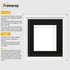 Square Size White Oslo Photo Frames Wall Art Frames With Black Mount