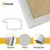 Panoramic Size Glitter Sparkle White Photo Frames Wall Art Frame