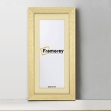 Panoramic Natural Solid Wood Poster Frames With Ivory Mount