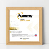 Step Style Square Size Oak Picture Frame Wall Art Poster Frame