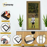 Panorama Style Gold Photo Frame Dahlia Style Wall Art Hanging Frame