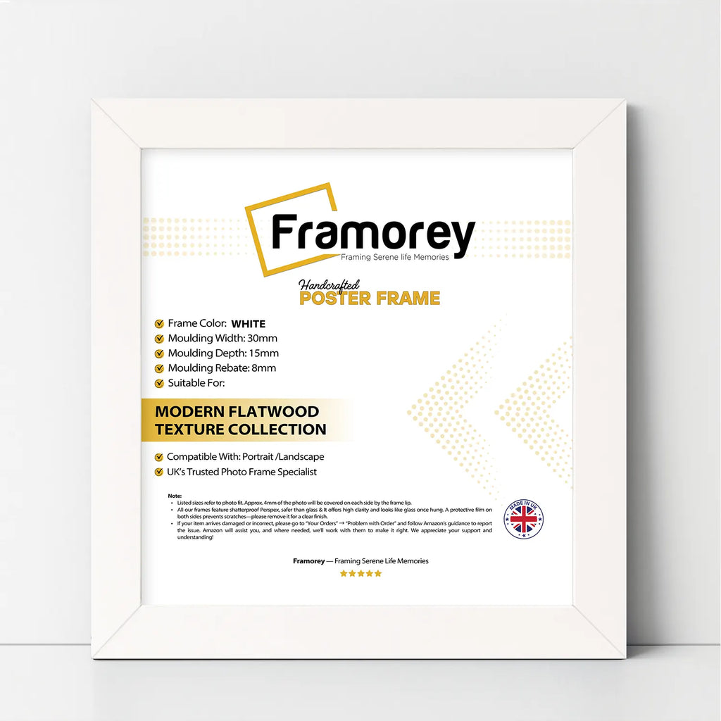 Square Size White Picture Frame Photo Frames
