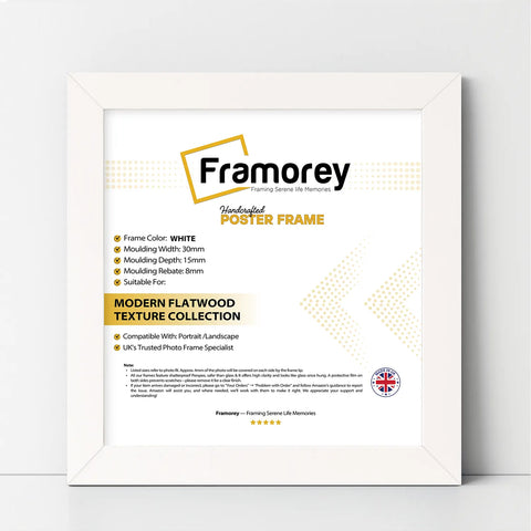 Square Size White Picture Frame Photo Frames