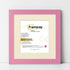 Square Size Pink Picture Frame With Ivory Mount