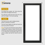 Panoramic Black Picture Frames with Wall Art and Stunning UK Designs