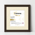 Square Size Walnut Oslo Photo Frames Wall Art Frames With Ivory Mount