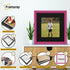 Antique Style Square Size Pink Picture Frame Wall Art Photo Frame With Black Mount