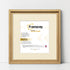 Square Size Oak Oslo Photo Frames Wall Art Frames With Ivory Mount
