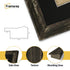 Square Black Picture Frame Vintage Distressed Photo Frames With Black Mount