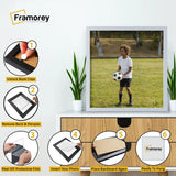Square Size Light Grey Thin Matt Picture Frame Poster Frames