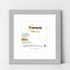 Step Style Square Size Grey Picture Frame With White Mount