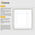 Square Picture Frame White Glitter Sparkle Photo Frames With White Mount