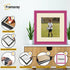 Antique Style Square Size Pink Picture Frame with Ivory Mount