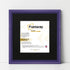 Antique Style Square Size Purple Picture Frame Wall Art Photo Frame With Black Mount