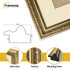 Panoramic Size Gold Picture Frame Shabby Wall Frames With Ivory Mount