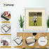 Antique Style Square Size White Picture Frame with Ivory Mount