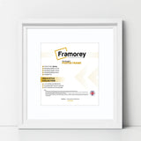 Square Size White Oslo Photo Frames Wall Art Frames With White Mount