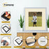 Square Size Thin Matt Light Grey Picture Frames With Ivory Mount