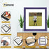 Antique Style Square Purple Picture Frame Wall Art Frame With White Mount